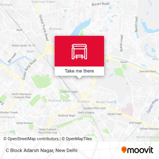 C Block Adarsh Nagar map