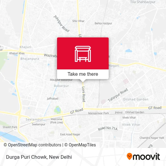 Durga Puri Chowk map