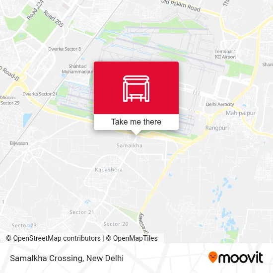 Samalkha Crossing map