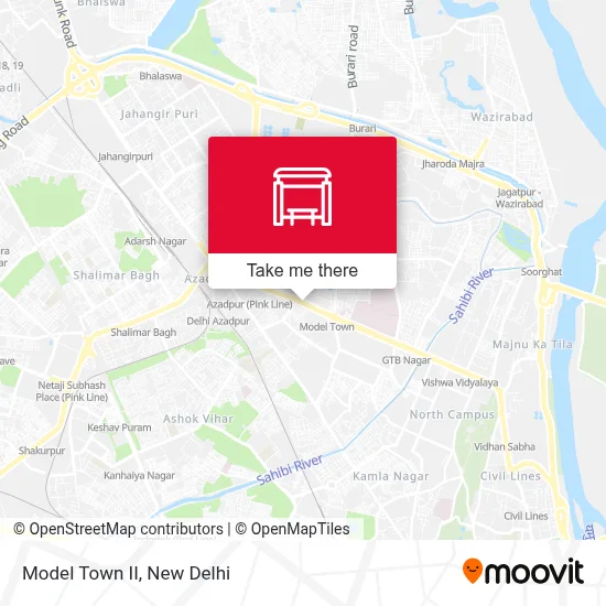 Model Town II map
