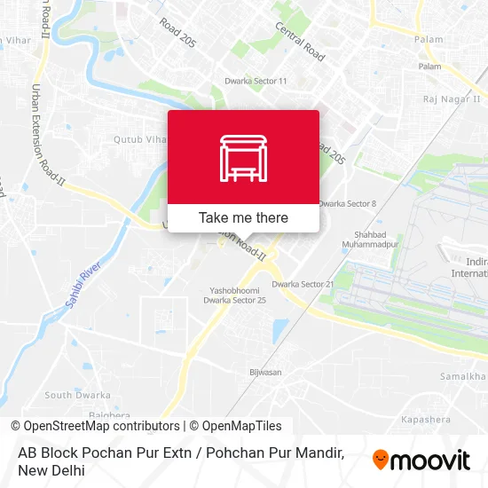 AB Block Pochan Pur Extn / Pohchan Pur Mandir map