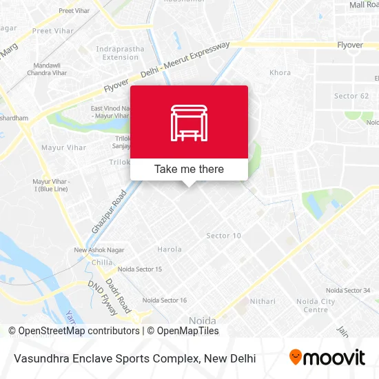 Vasundhra Enclave Sports Complex map