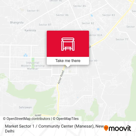Market Sector 1 / Community Center (Manesar) map