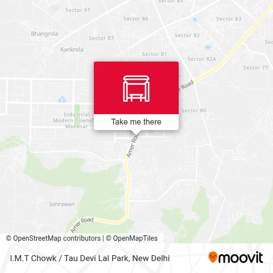 I.M.T Chowk / Tau Devi Lal Park map
