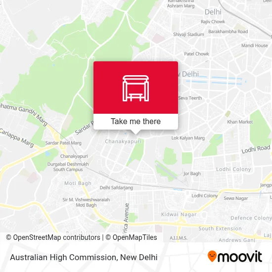 Australian High Commission map