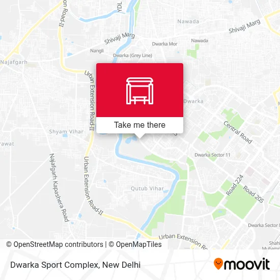 Dwarka Sport Complex map