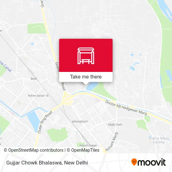 Gujjar Chowk Bhalaswa map