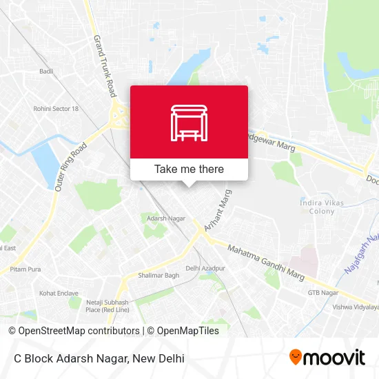 C Block Adarsh Nagar map