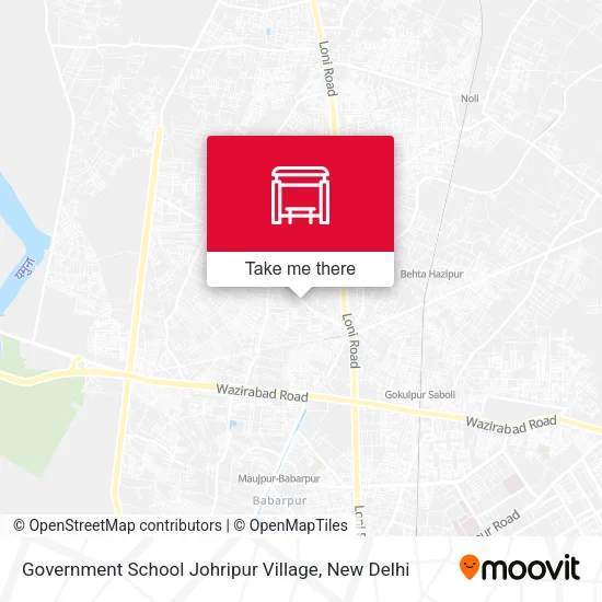 Government School Johripur Village map