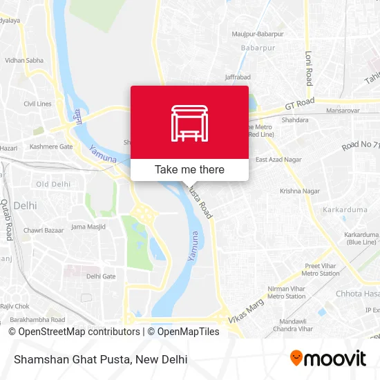 Shamshan Ghat Pusta map
