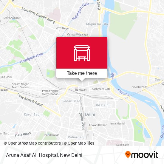 Aruna Asaf Ali Hospital map