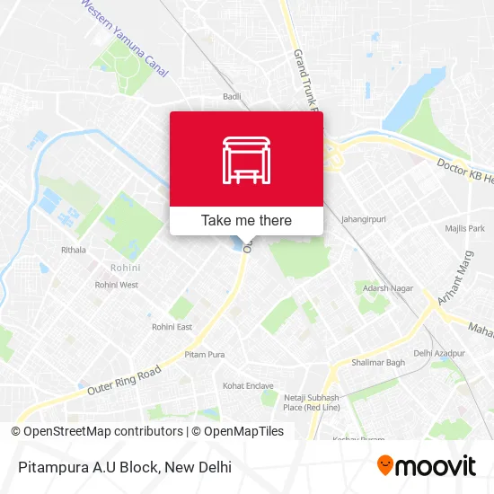 Pitampura A.U Block map