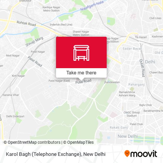 Karol Bagh (Telephone Exchange) map