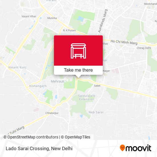 Lado Sarai Crossing map