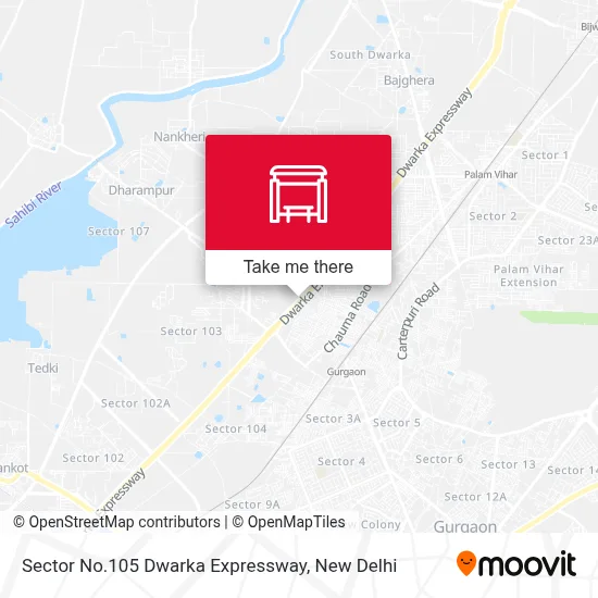 Sector No.105 Dwarka Expressway map