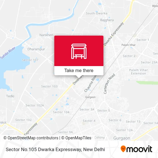 Sector No.105 Dwarka Expressway map
