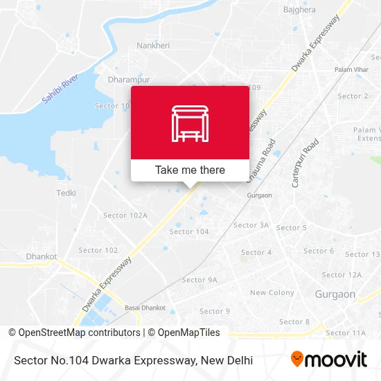 Sector No.104 Dwarka Expressway map