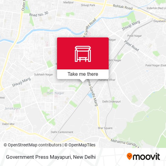 Government Press Mayapuri map