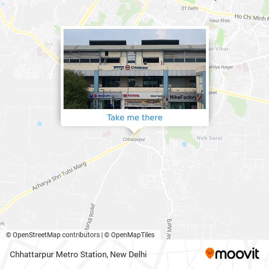 Chhattarpur Metro Station map