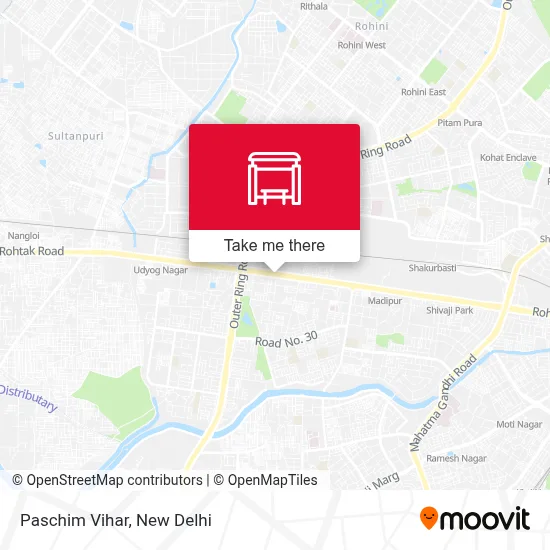 Paschim Vihar map