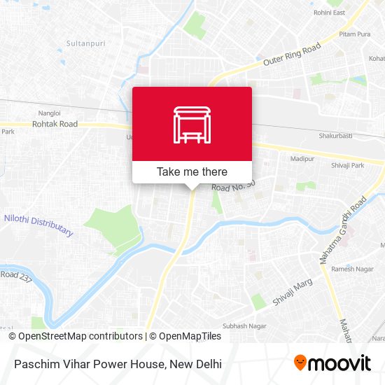 Paschim Vihar Power House map