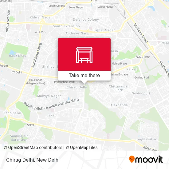 Chirag Delhi map