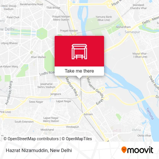 Hazrat Nizamuddin map