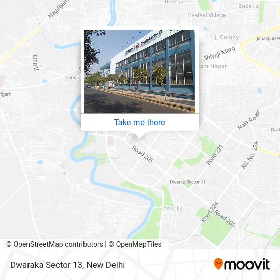 Dwaraka Sector 13 map