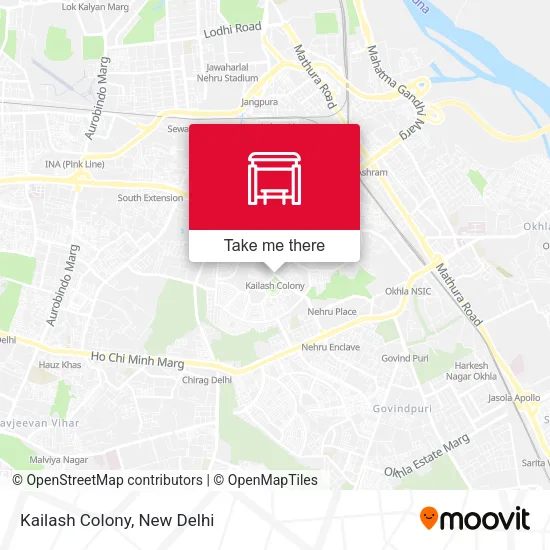 Kailash Colony map