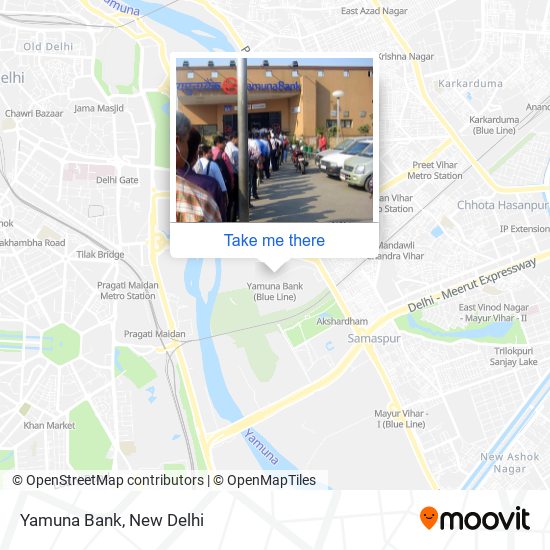 Yamuna Bank map