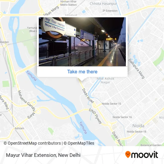 Mayur Vihar Extension map