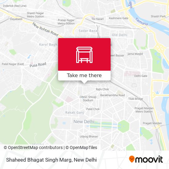 Shaheed Bhagat Singh Marg map