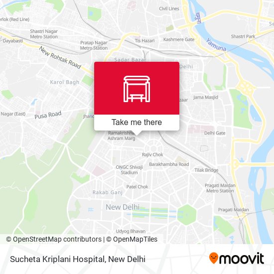 Sucheta Kriplani Hospital map