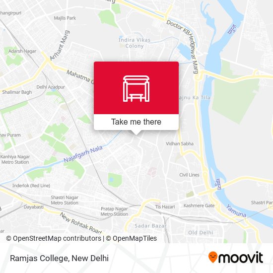 Ramjas College map