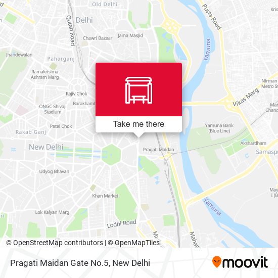 Pragati Maidan Gate No.5 map