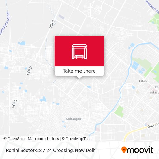 Rohini Sector-22 / 24 Crossing map