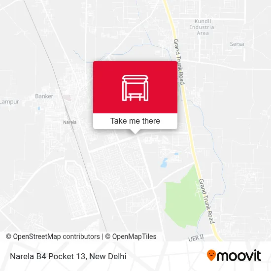 Narela B4 Pocket 13 map