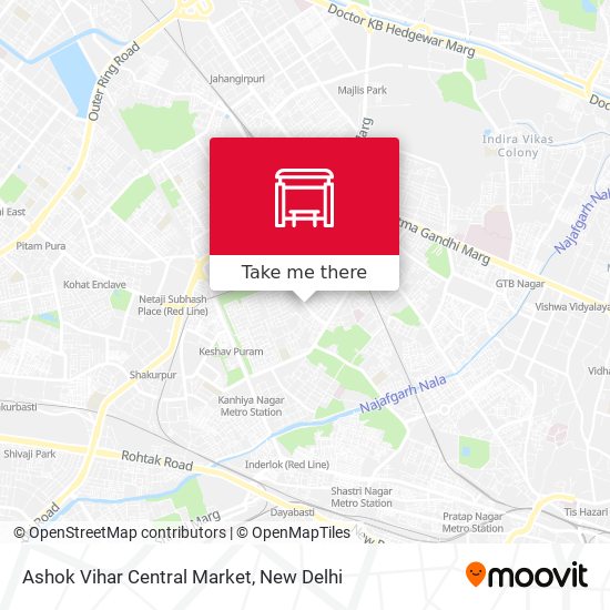 Ashok Vihar Central Market map