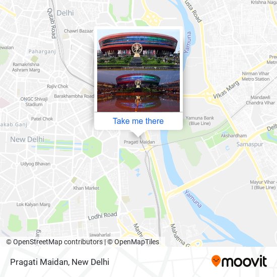 Pragati Maidan map