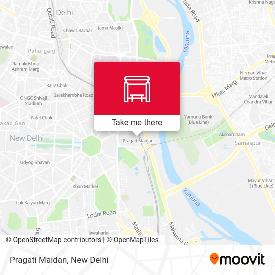 Pragati Maidan map