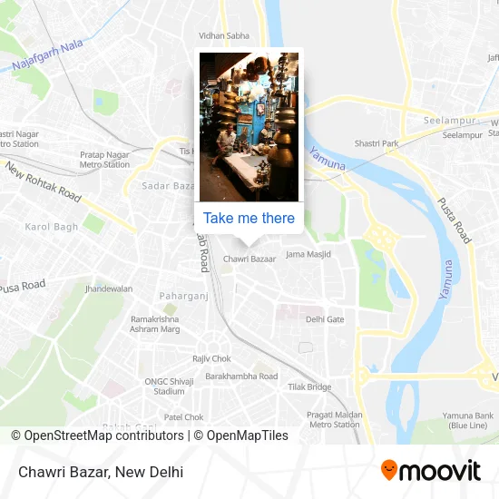 Chawri Bazar map