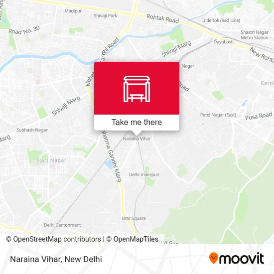 Naraina Vihar map