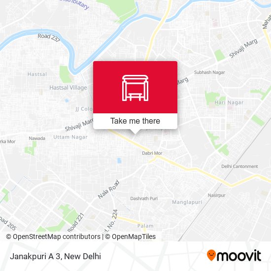 Janakpuri  A 3 map