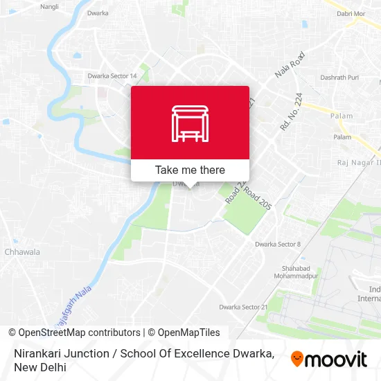 Nirankari Chowk / School Of Excellence Dwarka map