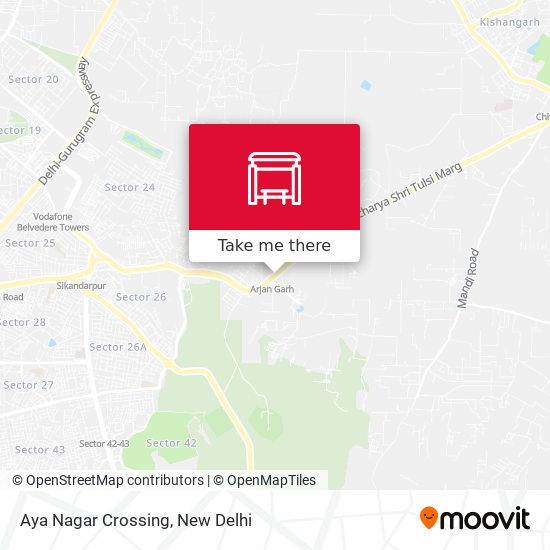 Aya Nagar Crossing map