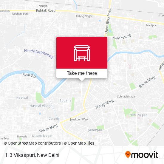 H3 Vikaspuri map