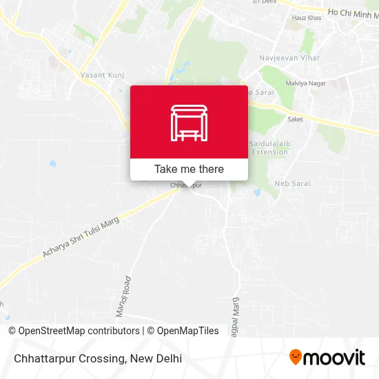 Chhattarpur Crossing map