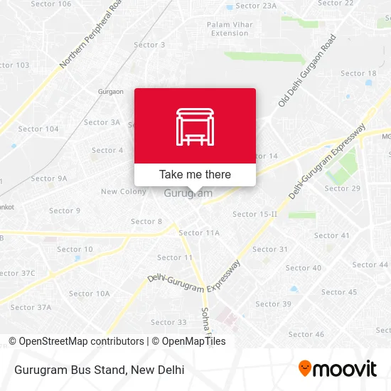 Gurugram Bus Stand map