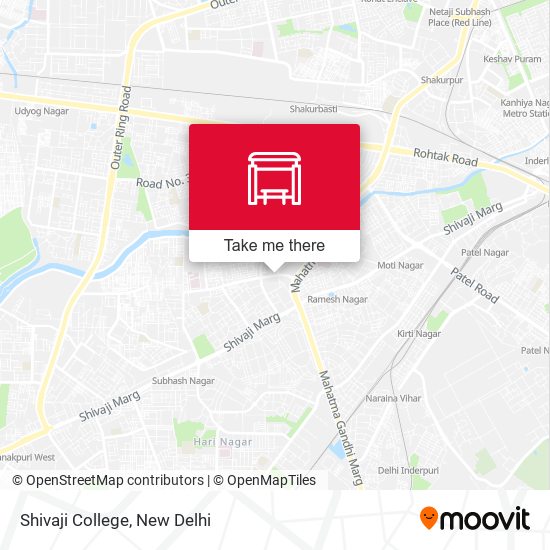 How to get to Shivaji College in New Delhi by Metro, Bus or Train?