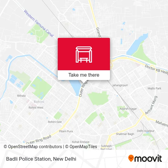 Badli Police Station map